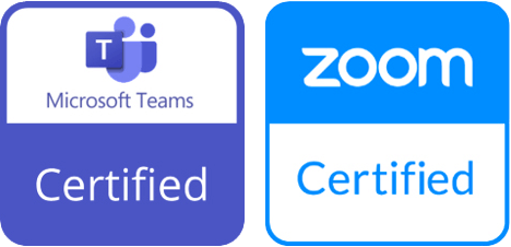 Zoom & Microsoft teams certifified